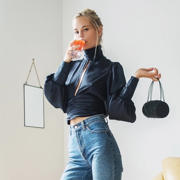 COPY - ORSEUND IRIS Night Out Top in Midnight - Picture 2 of 13